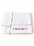 Set lenzuola con ricamo a fiori