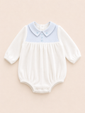 Pagliaccetto bianco e celeste