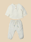 Coordinato bimbo con pantaloni a quadri