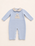 Tutina orsetto celeste beige
