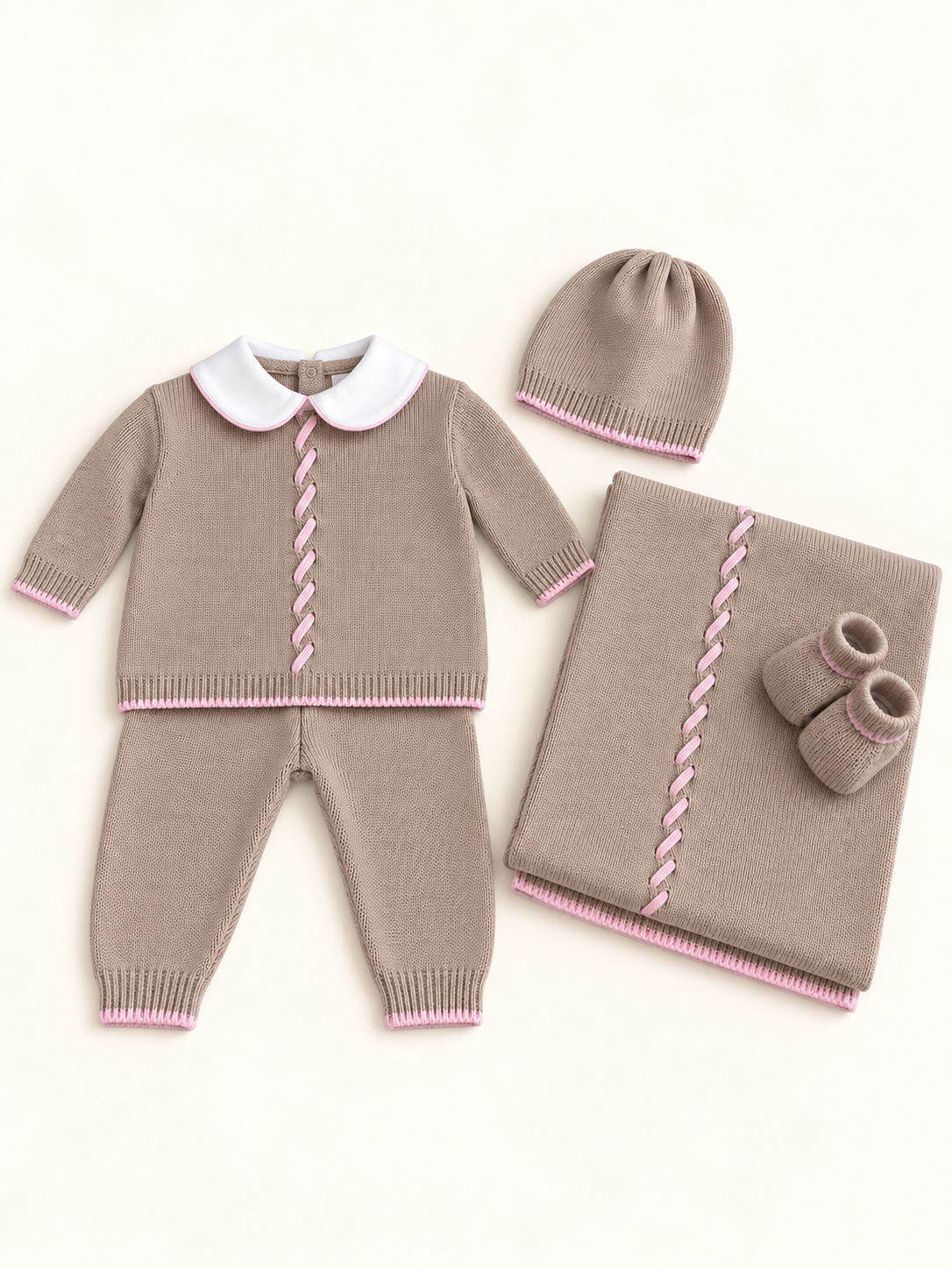 Set nascita beige