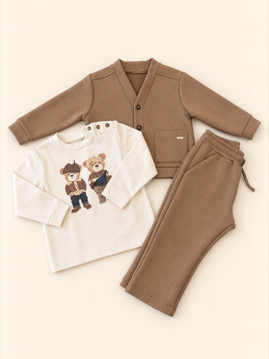 Set completo tre pezzi orsetto