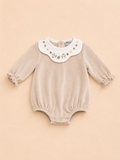 Pagliaccetto beige fiorellini