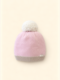 Cappellino rosa con pon pon