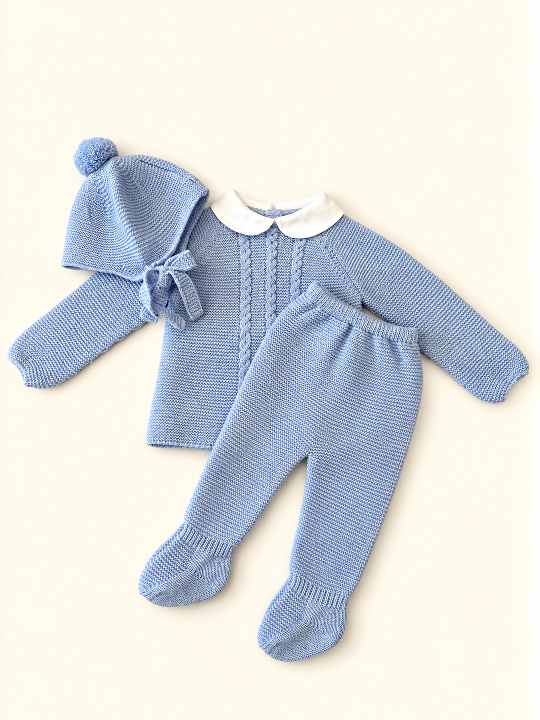 Completo tre pezzi celeste