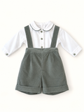 Salopette in velluto con maglia