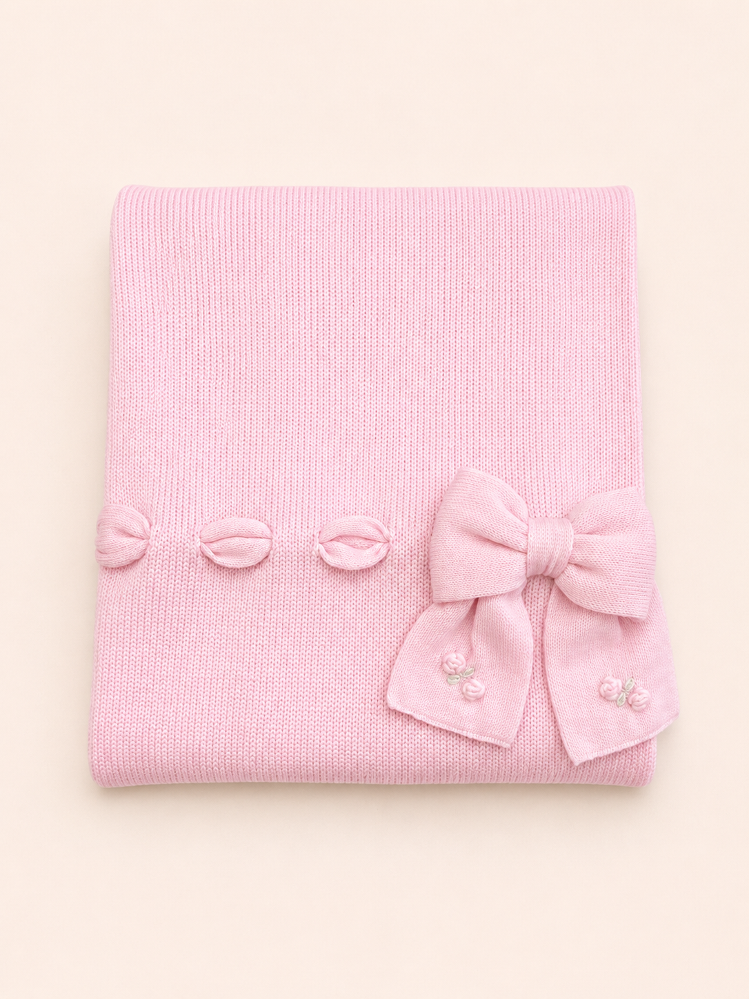 Copertina rosa fiocco