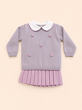 Coordinato con gonna viola