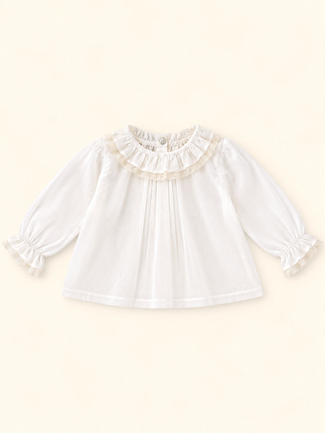 Camicia con dettagli in pizzo