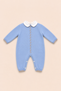 Tutina celeste e beige