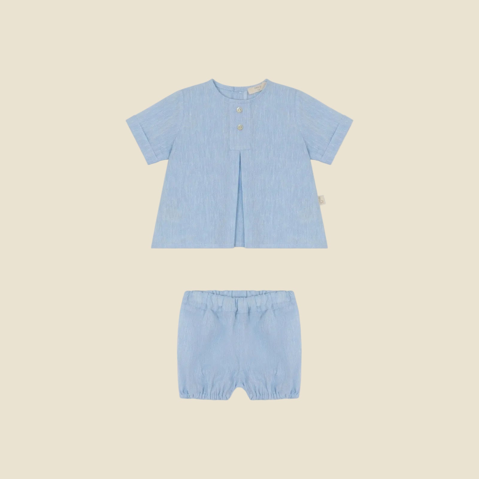 Set due pezzi celeste