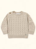 Maglia beige in filo